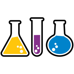laboratory Chemistry Chemical flask icon vector design symbol templates