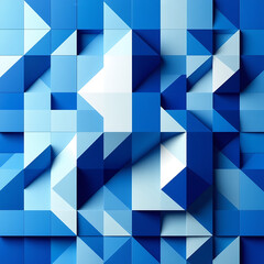 Obraz premium The image showcases an abstract geometric pattern, primarily composed of blue3