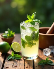mojito cocktail with mint