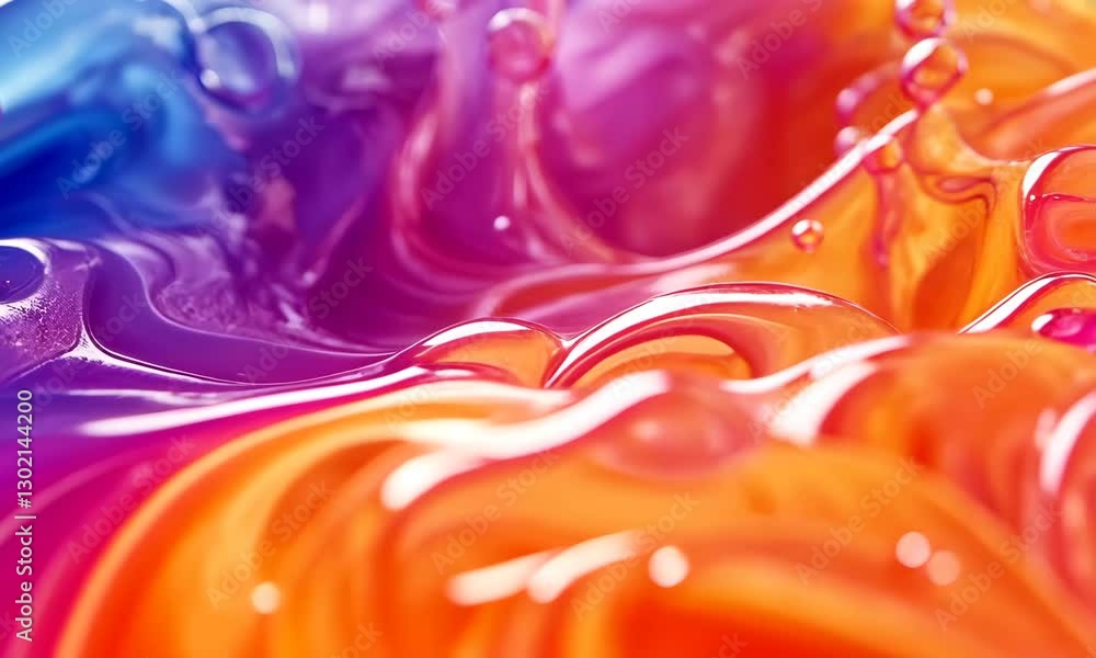 Poster abstract colorful liquid fluid animation backgrounds - seamless loop motion graphics