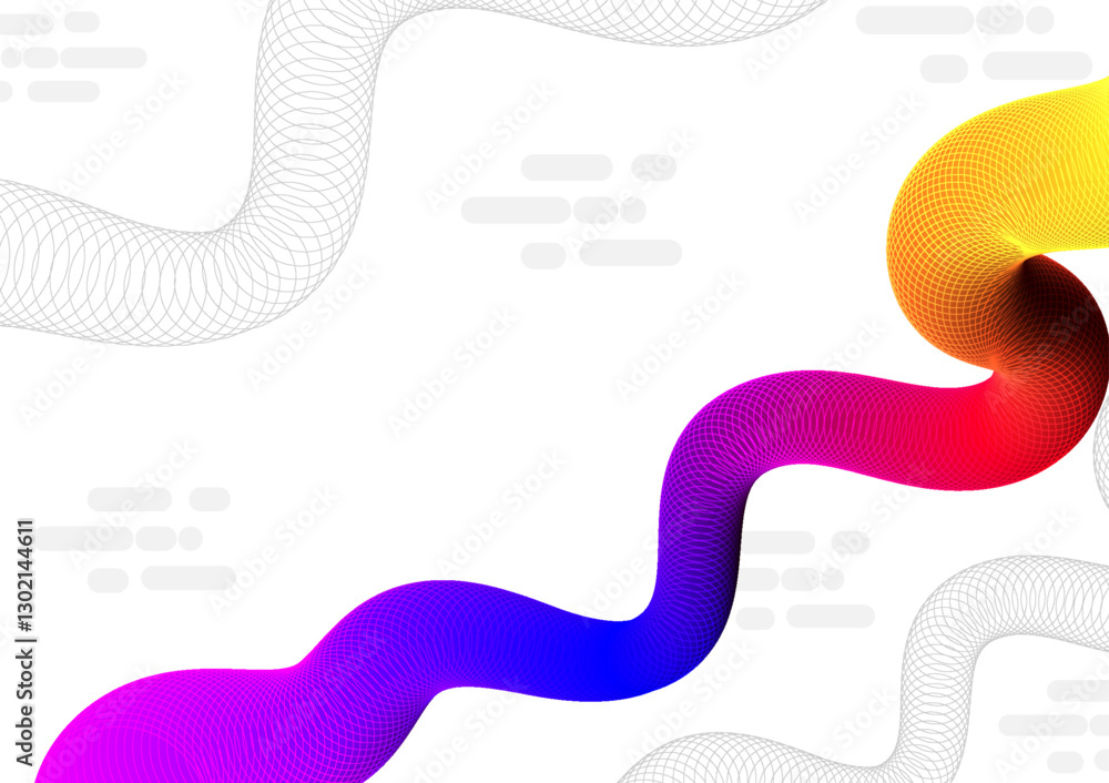 Aufkleber digital fluid background. wave colorful shape concept. design for abstract futuristic fluid technolo