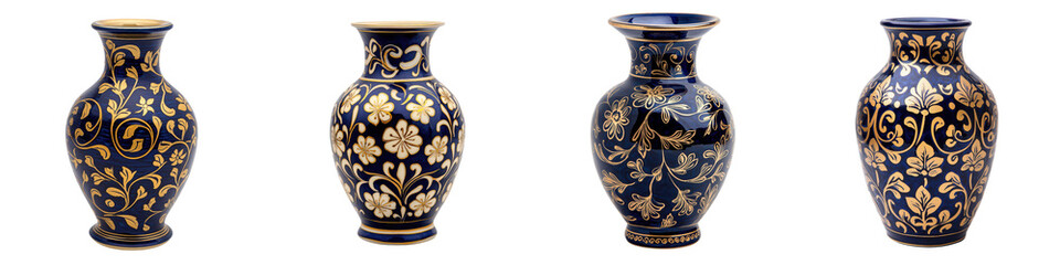 Exquisite and Ornate Vintage Ceramic Vase Featuring Intricate Floral Patterns Decorative Details and Elegant Craftsmanship   A Stunning Piece of Traditional and Cultural for Home Decor and Tableware