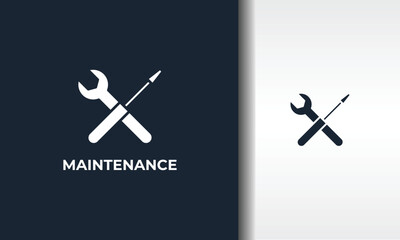 Maintenance Vector, Icon Or Logo Sign Isolated Symbol Illustration