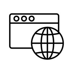 Browser icon set white background