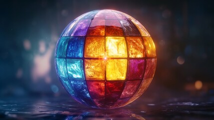 Glowing Jewel Orb: Digital Fortune 