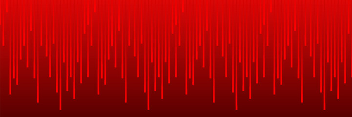 Red abstract background with glowing geometric lines. Modern shiny red gradient diagonal rounded lines pattern. Futuristic technology concept.