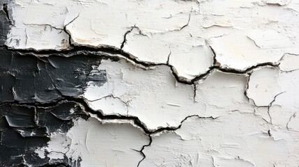 Obraz premium Cracked Painted Wall Texture