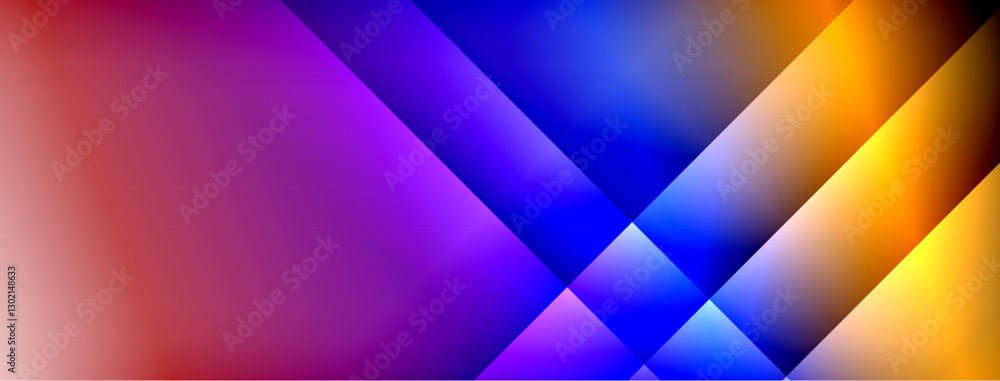 Poster colorful gradient with lines made of shadow and light. creative background