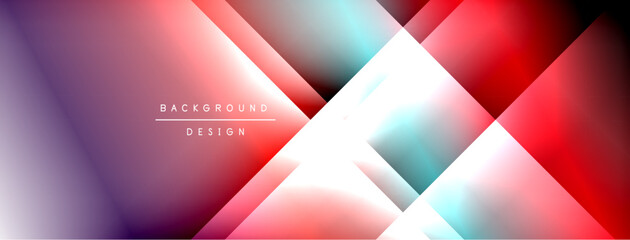 Colorful gradient with lines made of shadow and light. Creative background