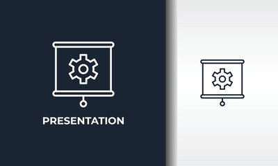 Presentation Vector, Icon Or Logo Sign Isolated Symbol Illustration