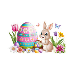 Easter Egg and Bunny Celebration