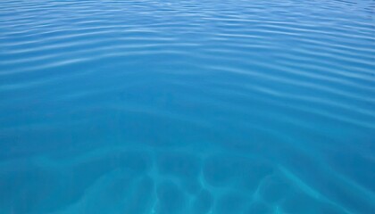 Obraz premium Clear blue water background, Abstract transparent water shadow surface texture natural ripple on blue background. 8