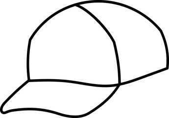 hand drawn cap outline illustration
