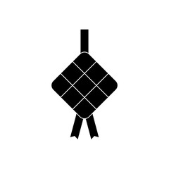 Ketupat Icon. Ketupat Vector Icon in line style design. Ketupat Symbol. Vector illustration.