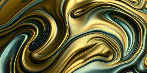 Abstract Organic Shapes Coated in Liquid Metal Spray Paint