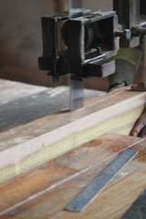 Crafting wood with precision using a workshop saw
