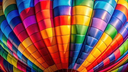 Fototapeta premium Close-up view of vibrant balloon texture. Airy detail.