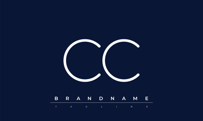 C, C logo design. CC  creative Monogram Logo. This logo design is the process of creating a visual symbol that represents a brand, company, or individual.
