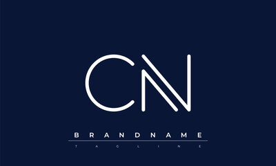 C, N logo design. CN  creative Monogram Logo. This logo design is the process of creating a visual symbol that represents a brand, company, or individual.