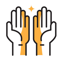 Islamic Prayer Hands Icon