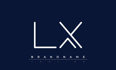L, X logo design. LX  creative Monogram Logo. This logo design is the process of creating a visual symbol that represents a brand, company, or individual.