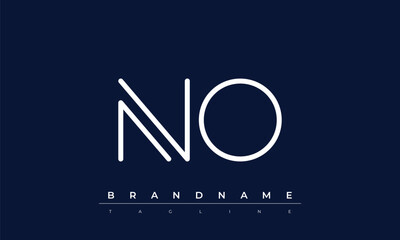 N, O logo design. NO  creative Monogram Logo. This logo design is the process of creating a visual symbol that represents a brand, company, or individual.