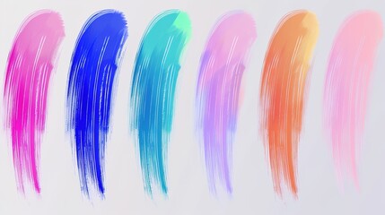 A visually appealing 3D brushstroke gradient texture created with a brush. The texture showcases a beautiful blend of colors and strokes, giving it an artistic and dynamic look. Ideal for various