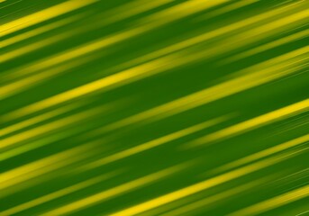 An abstract composition of diagonal lines in shades of green and yellow, showcasing a fluid texture and a visually engaging dynamic flow