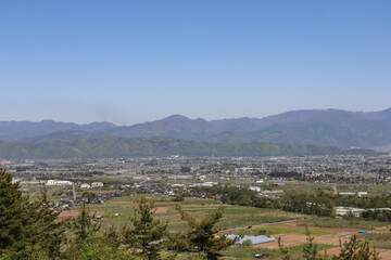 Fototapeta premium 松本盆地（長野県安曇野市）