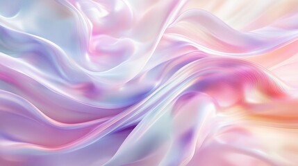 Obraz premium Enchanting soft pastel swirls that blend harmoniously into one another, creating a dreamlike effect, reminiscent of a soft breeze on a warm spring day, evoking feelings of calm and peaceful delight