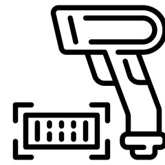Scanner Barcode Line Icon