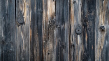 Fototapeta premium Vertical weathered wood planks show natural textures and grain