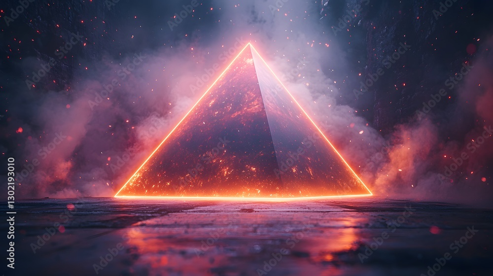 Aufkleber simple yet elegant triangle shape displaying a clean and modern design aesthetic perfect for backgro