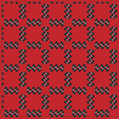 seamless pattern with red hearts