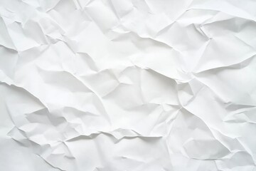 Obraz premium White paper texture background with crumpled effect, White paper texture background with crinkled edges.