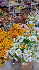 flowers in the market