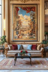 Cozy Living Room with Artwork
