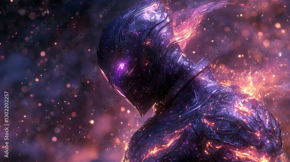 Poster intense portrait of a man with flames erupting from his face creating a striking and fiery visual ef