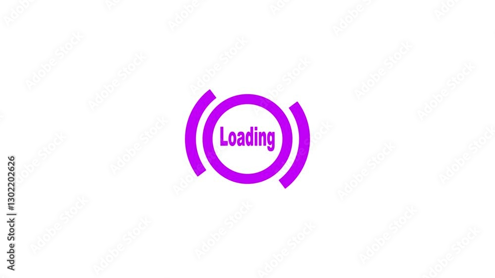 Poster animated loading circle icon.waiting for download.