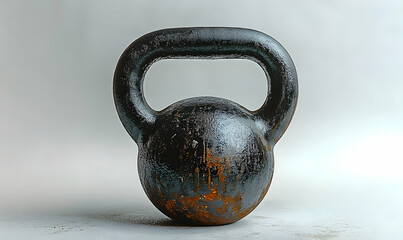 Kettlebell on white background