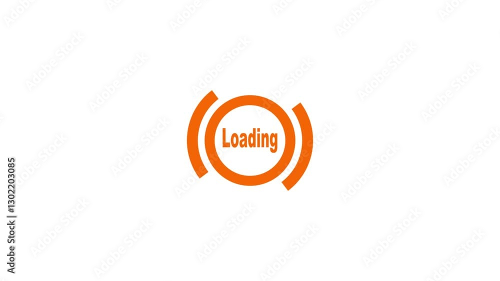 Poster animated loading circle icon.waiting for download.