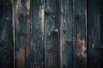 Obraz premium Textured dark wood planks form a rustic vertical backdrop