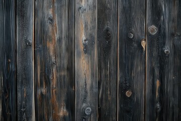 Fototapeta premium Gray weathered wooden planks are arranged vertically as background