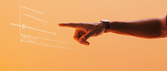 Logistics manager hand using futuristic tracking dashboard for efficiency control