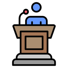 Naklejka premium Podium Icon