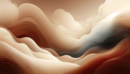 Fototapeta premium Elegant abstract design with warm earthy hues blending smoothly in high resolution