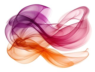 Abstract swirling ribbons