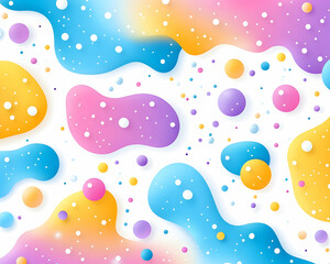 Fototapeta premium Abstract Colorful Blob Pattern