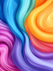 Fototapeta premium Abstract colorful liquid swirls