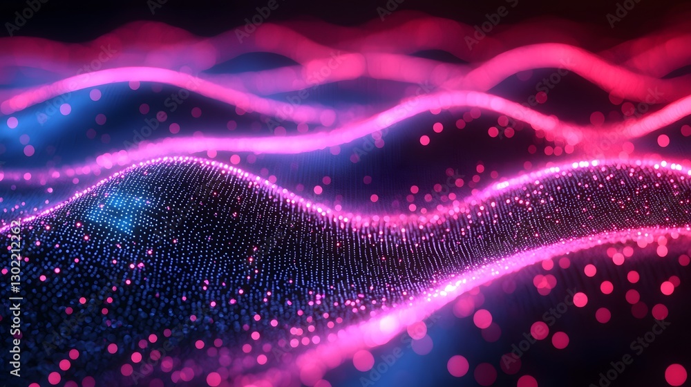 Poster beautiful wave of light creating a dreamlike and ethereal effect that captures imagination and wonde